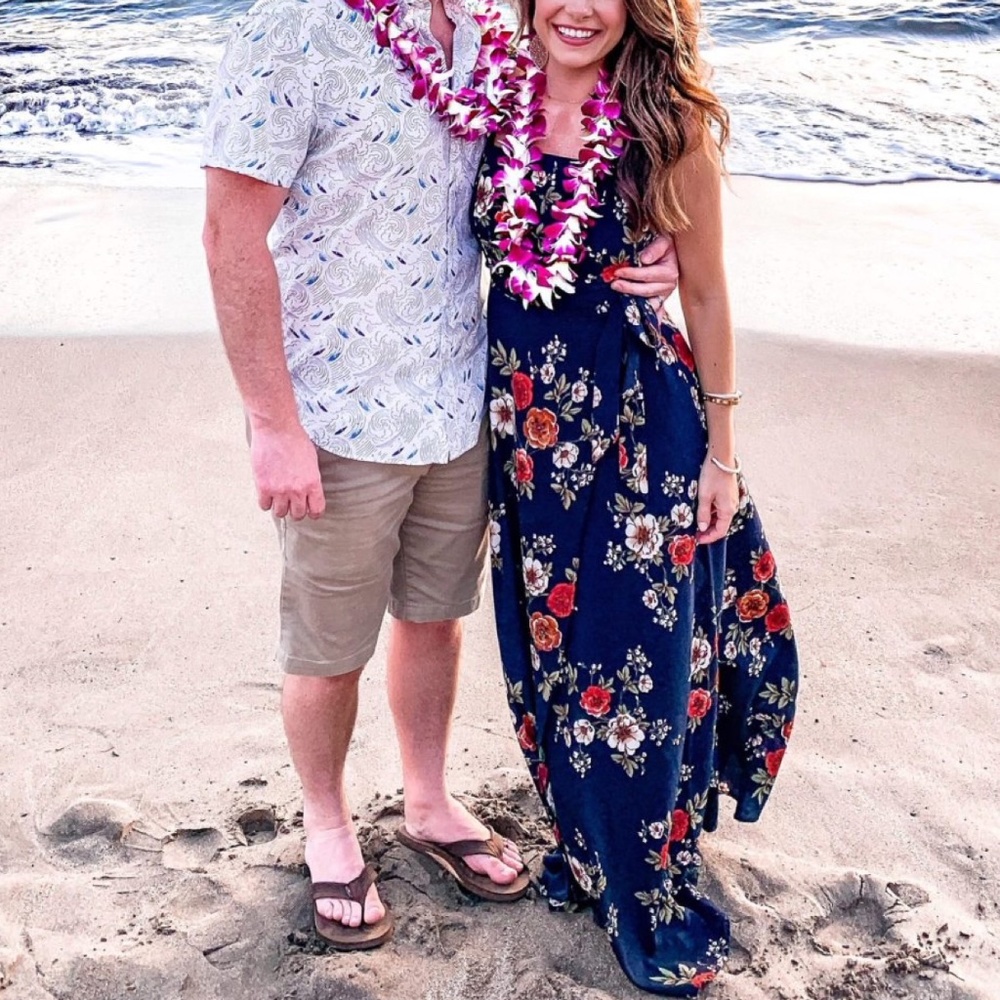 Floral Maxi Dress Off the Shoulder